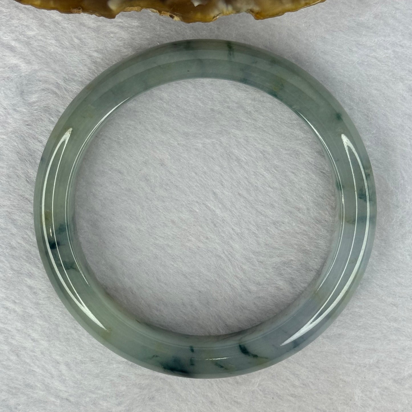 Type A Semi Icy Jelly 3 Colours Green Lavender Yellow Piao Hua Bangle 48.82g Internal Diameter 53.5mm 11.6 by 8.2mm (Close to Perfect)