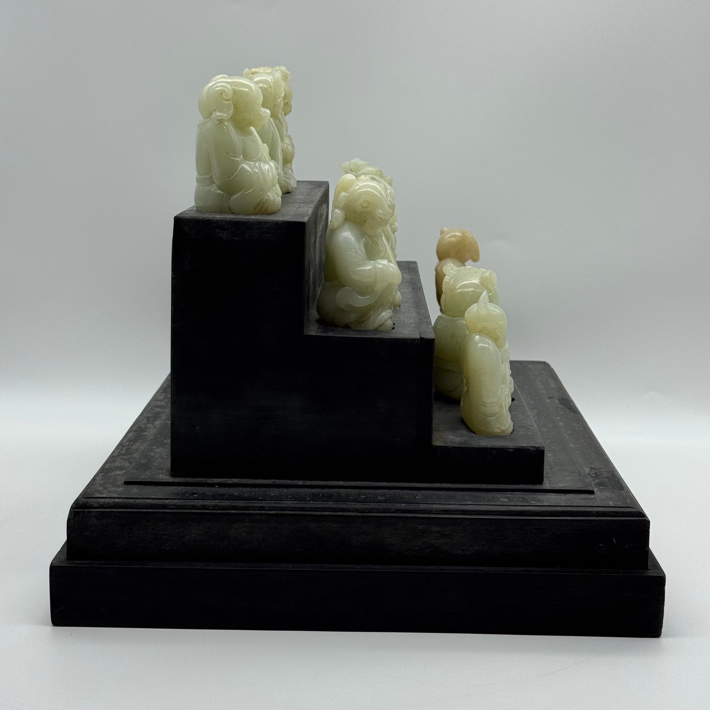 Rare Antique Natural Nephrite 12 Zodiac each about 164.5g H69.6 by L47.6 by B36.4mm Total 5,475g H26.4 by L33.5 by B26.0mm