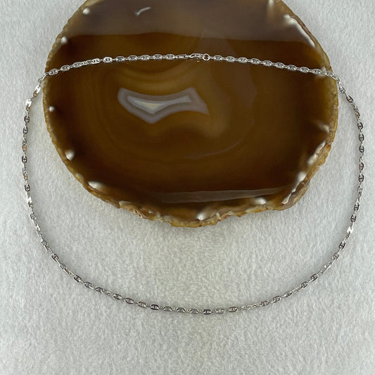 Platinum PT950 Mariner Chain Necklace 19.39g 2.9mm 55cm