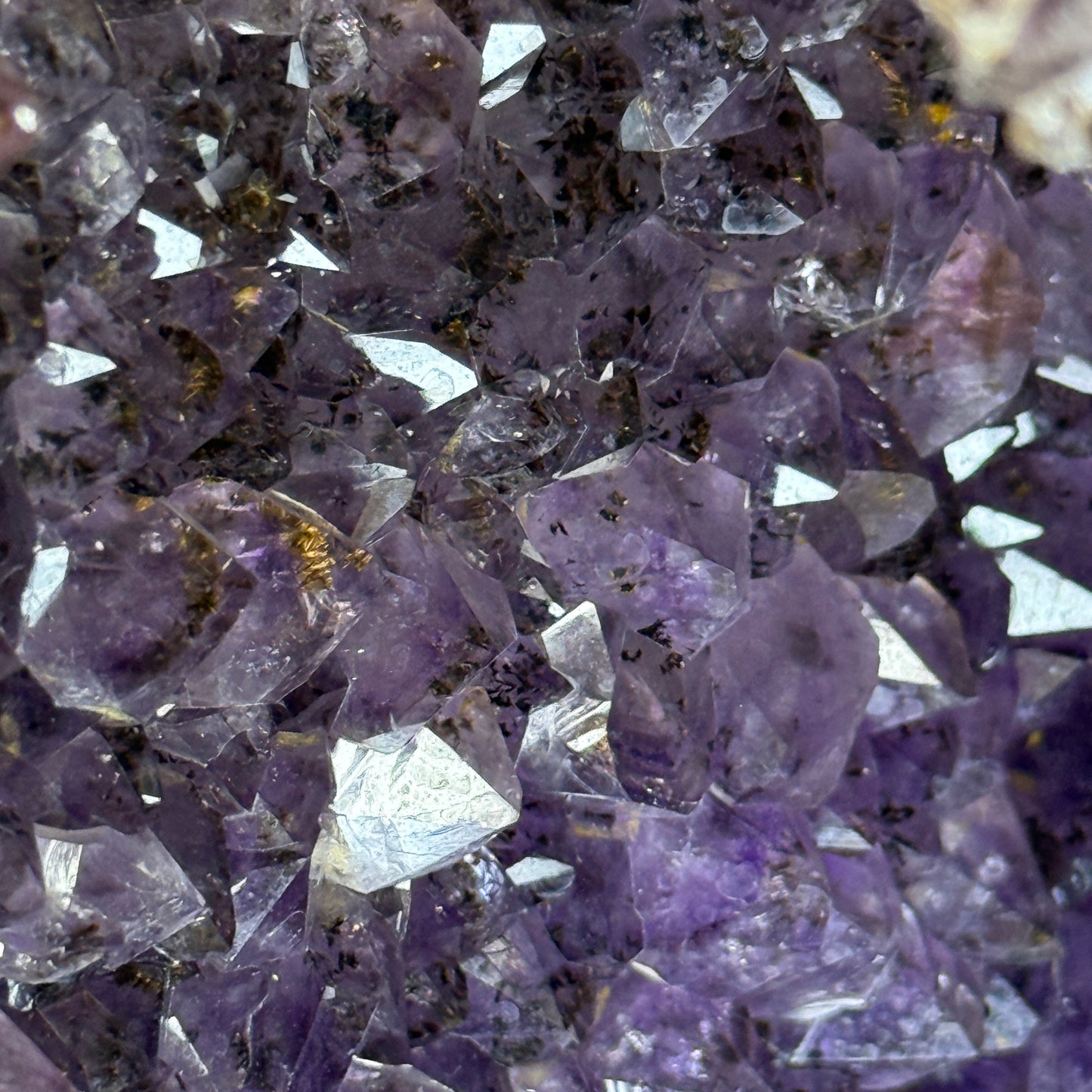 Natural Brazil Triangular Shape Amethyst Cacoxenite Cave 460.0 by 260.0 by 500.0mm