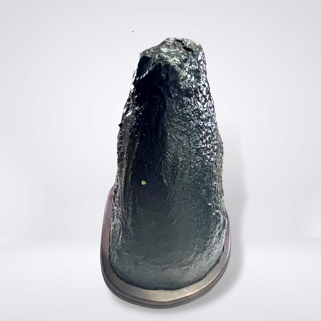 Rare Natural Amethyst with Golden and Black Rutile Display Wooden Stand - 50.4kg 520 by 470 by 380mm