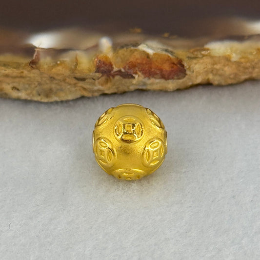 9999 24K Ancient Coins Design Gold Ball 10.0mm 0.96g