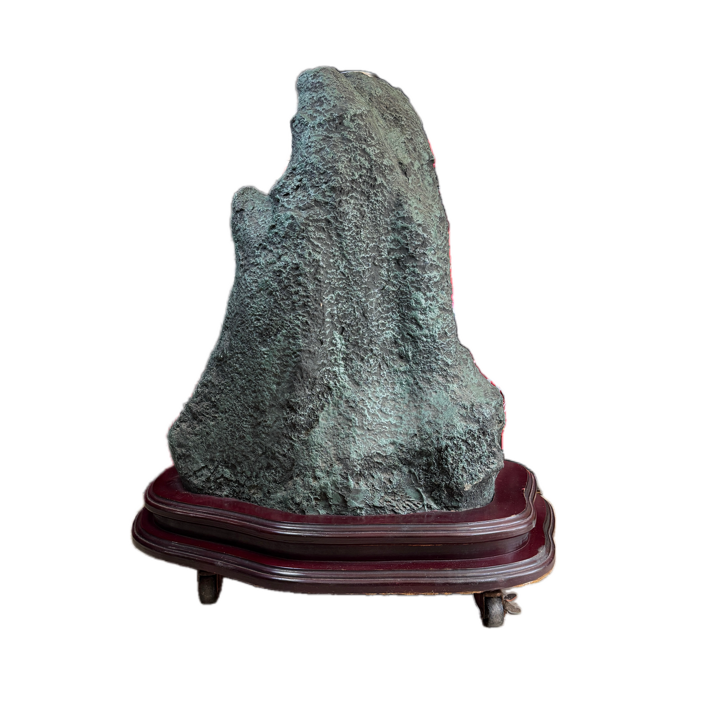 Natural Brazil Amethyst Cave Display with Wooden Stand 860.0 by 570.0 by 950.0mm