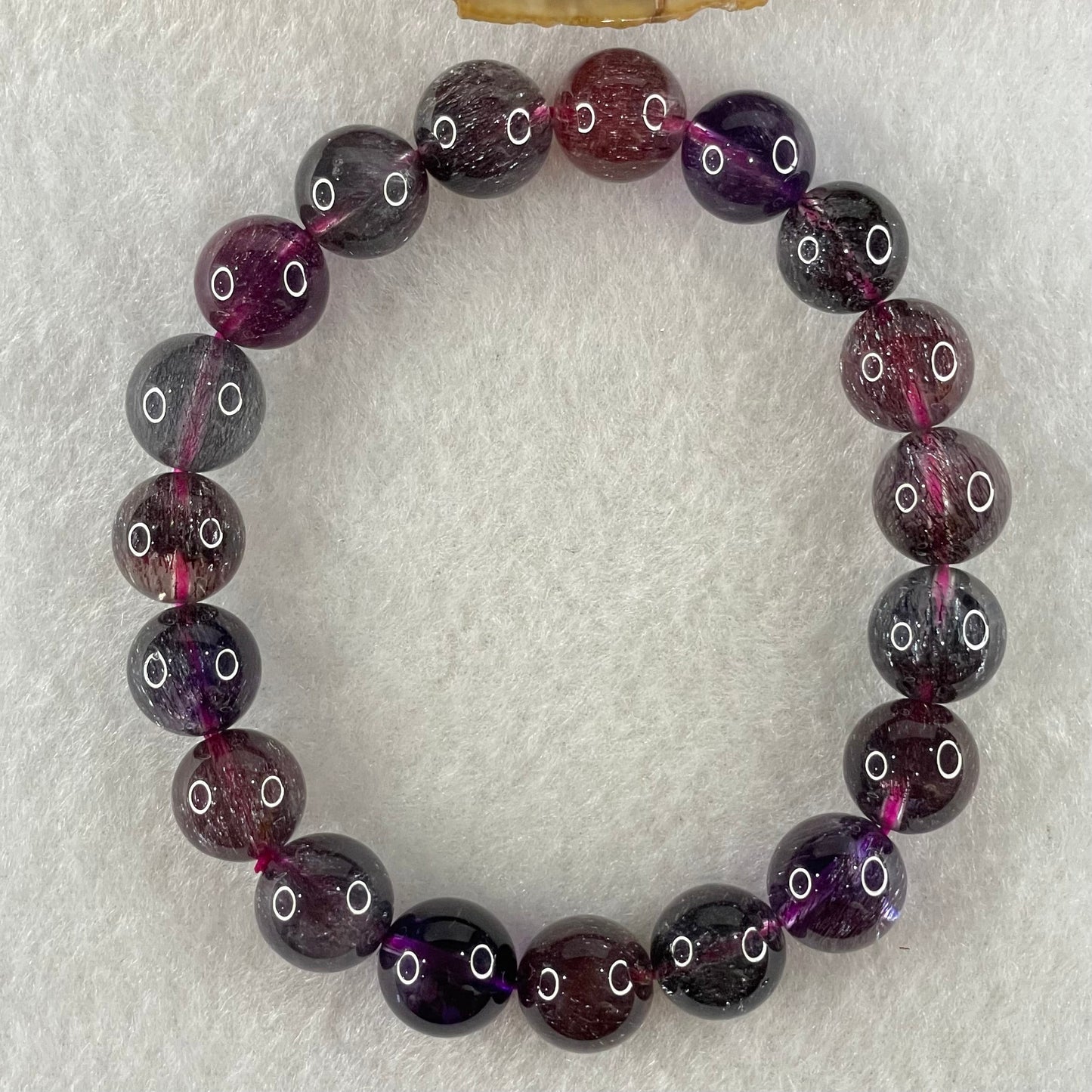 Very Very Good Natural Blackcurrant Super 7 Beads Bracelet 31.97g 17cm 10.8mm 19 Beads