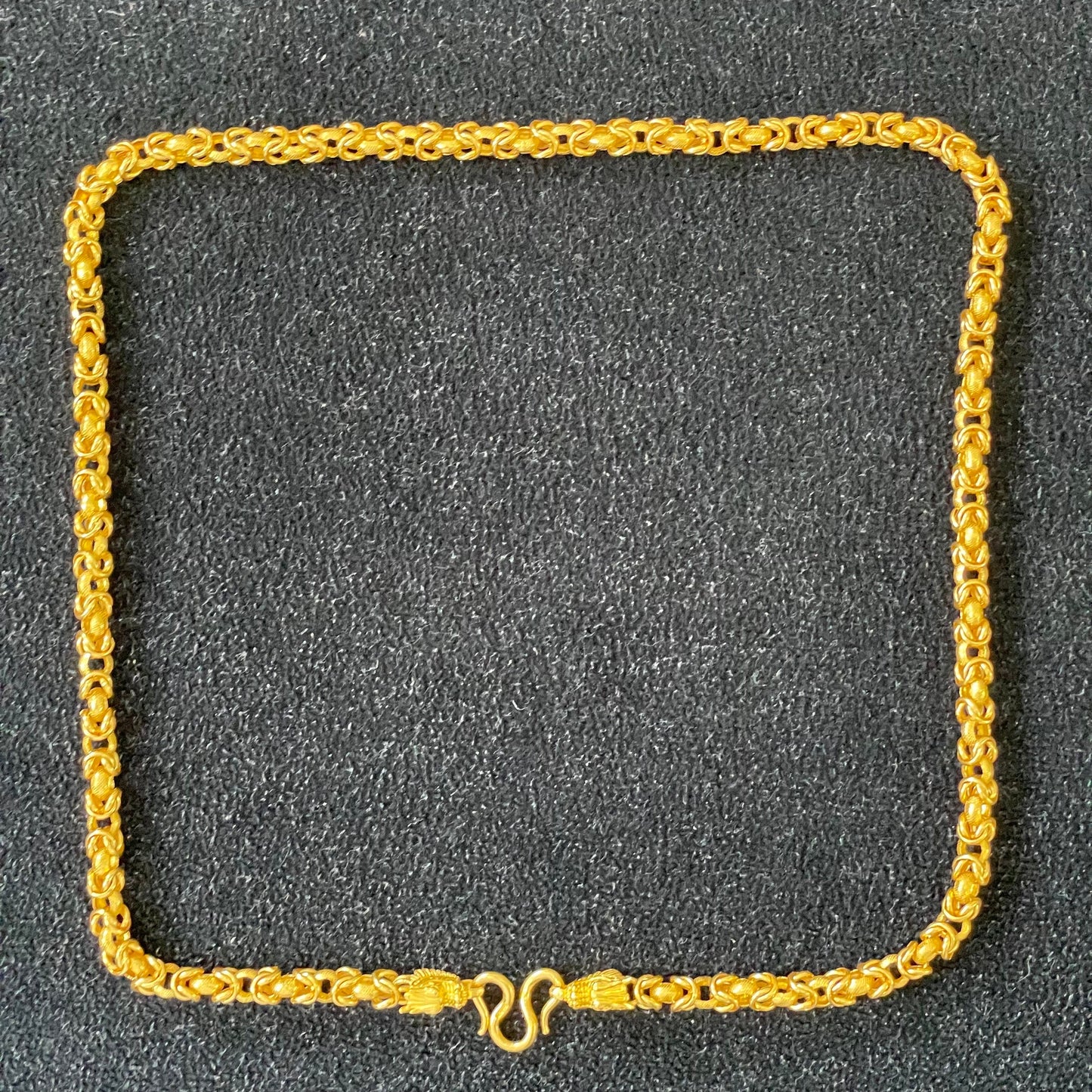 Pre-Love 9999 Gold Dragon Necklace with Dragon Head 75.38g $160/g 65cm Brand Chung Hwa Jade & Jewellery Co. (Available - Bank Transfer only) Prices will be based on current Gold Prices