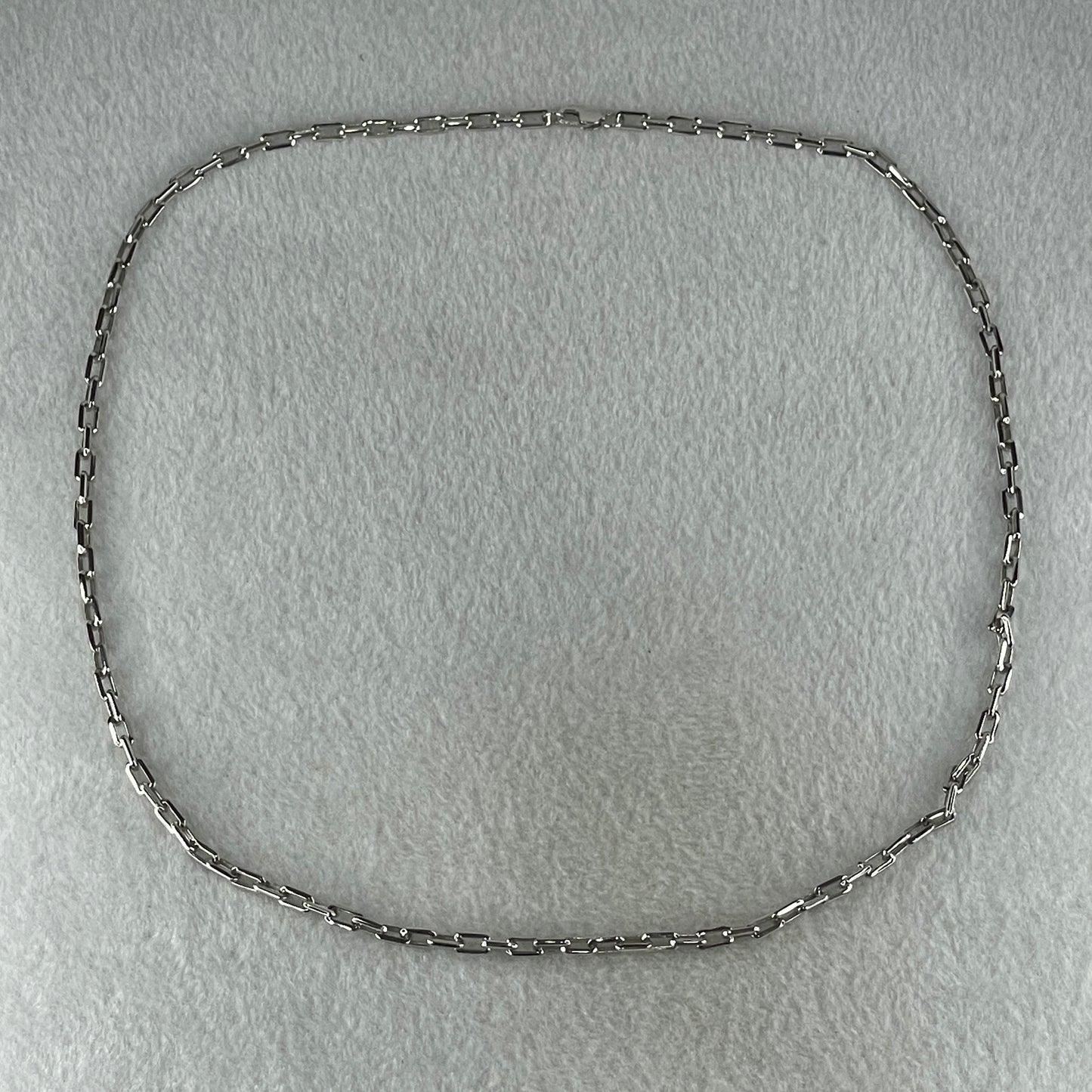 Platinum PT950 Paper Clip Chain Necklace 25.24g 3.7mm 60cm