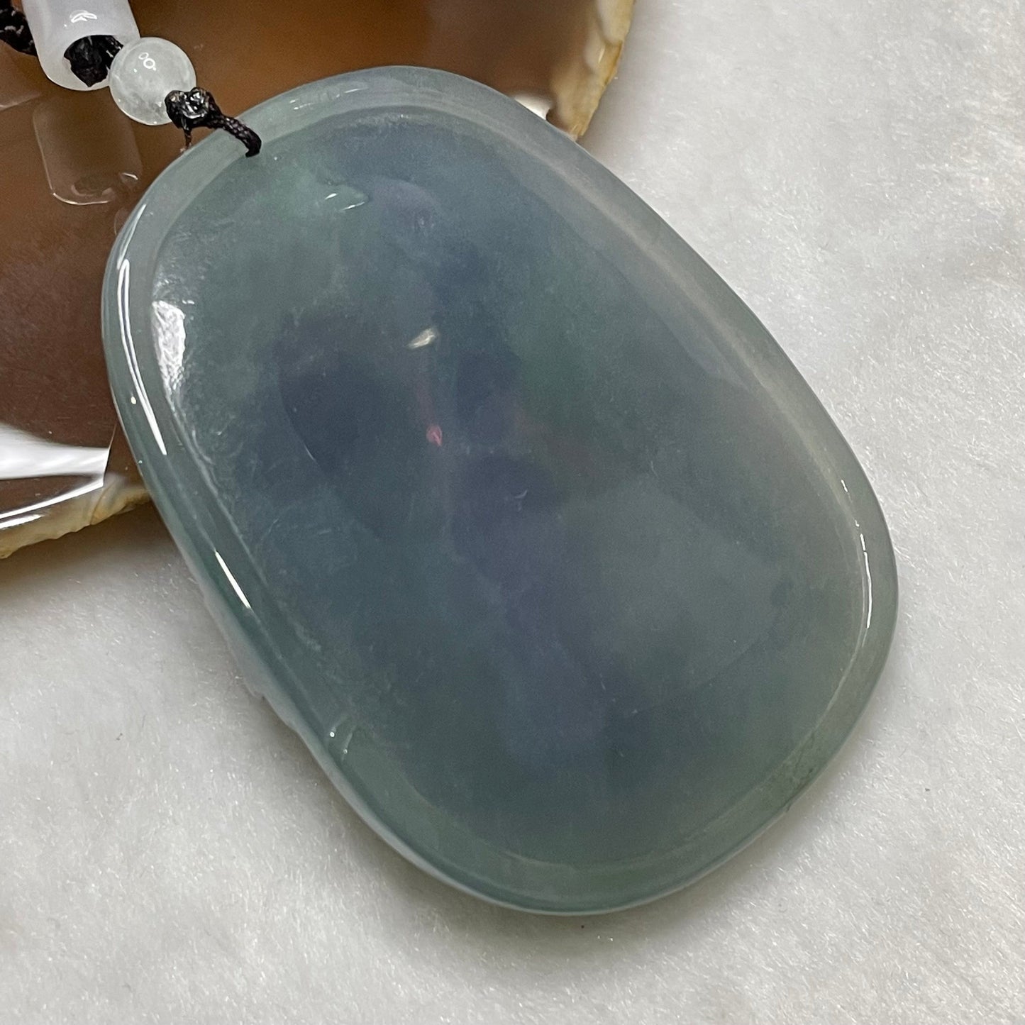 18K / 750 Gold NGI Certified Rare Semi Icy Intense Lavender Jade Jadeite Dragon 85.73g 68.8 by 54.1 by 12.8mm
