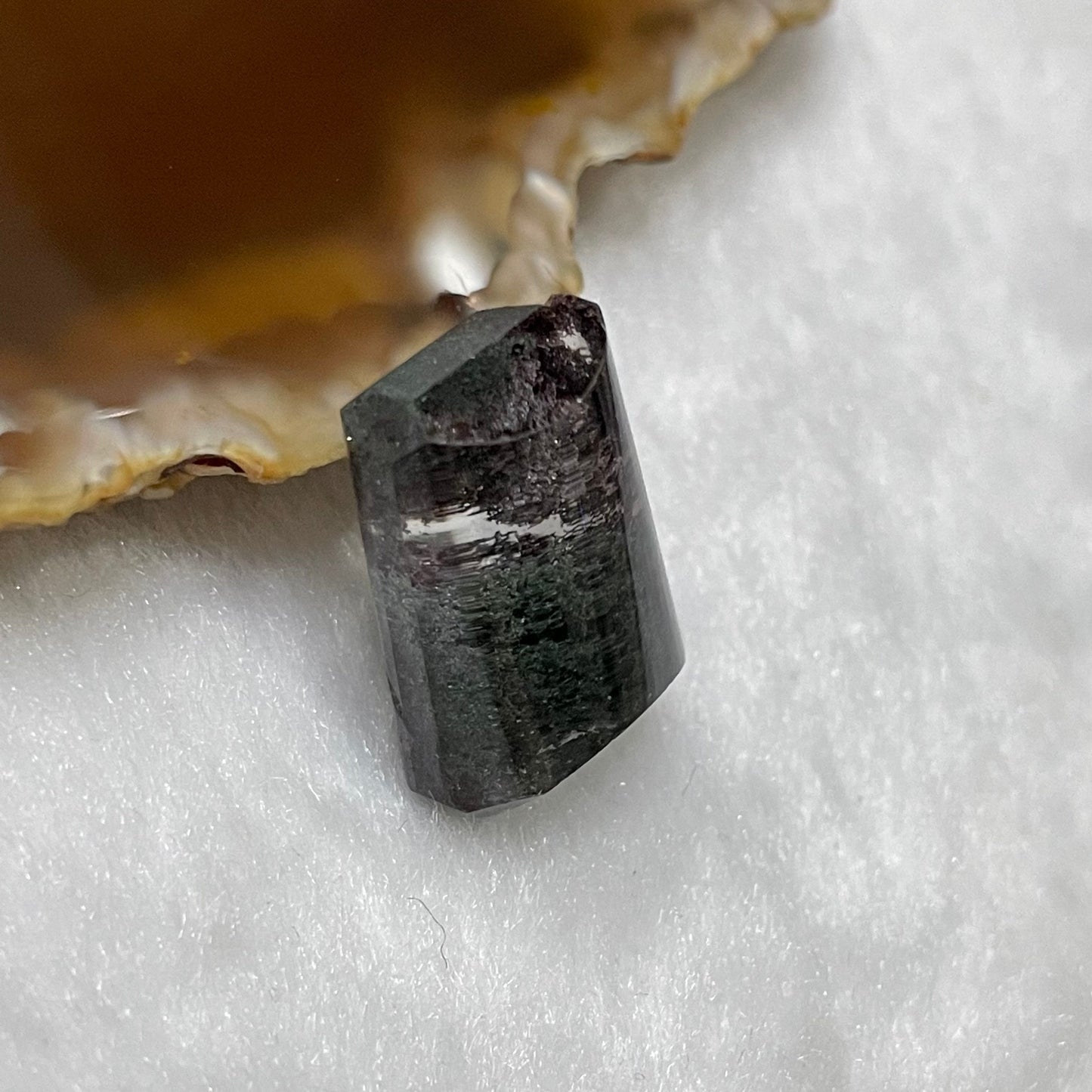 Natural Red & Green Phantom Quartz 6.69g 22.1 by 16.2 by 11.9mm