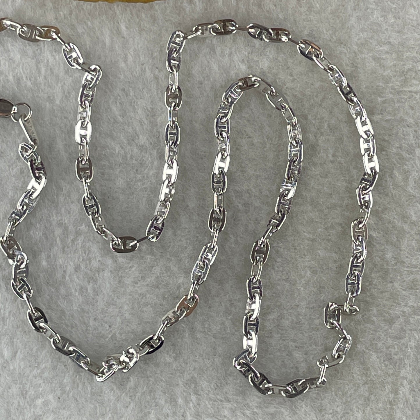 Platinum PT950 Mariner Chain Necklace 19.39g 2.9mm 55cm