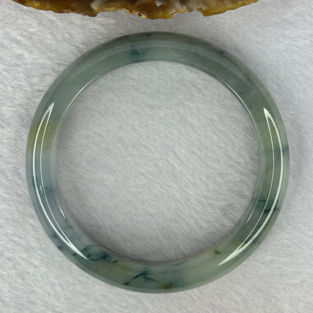 Type A Semi Icy Jelly 3 Colours Green Lavender Yellow Piao Hua Bangle 48.82g Internal Diameter 53.5mm 11.6 by 8.2mm (Close to Perfect)