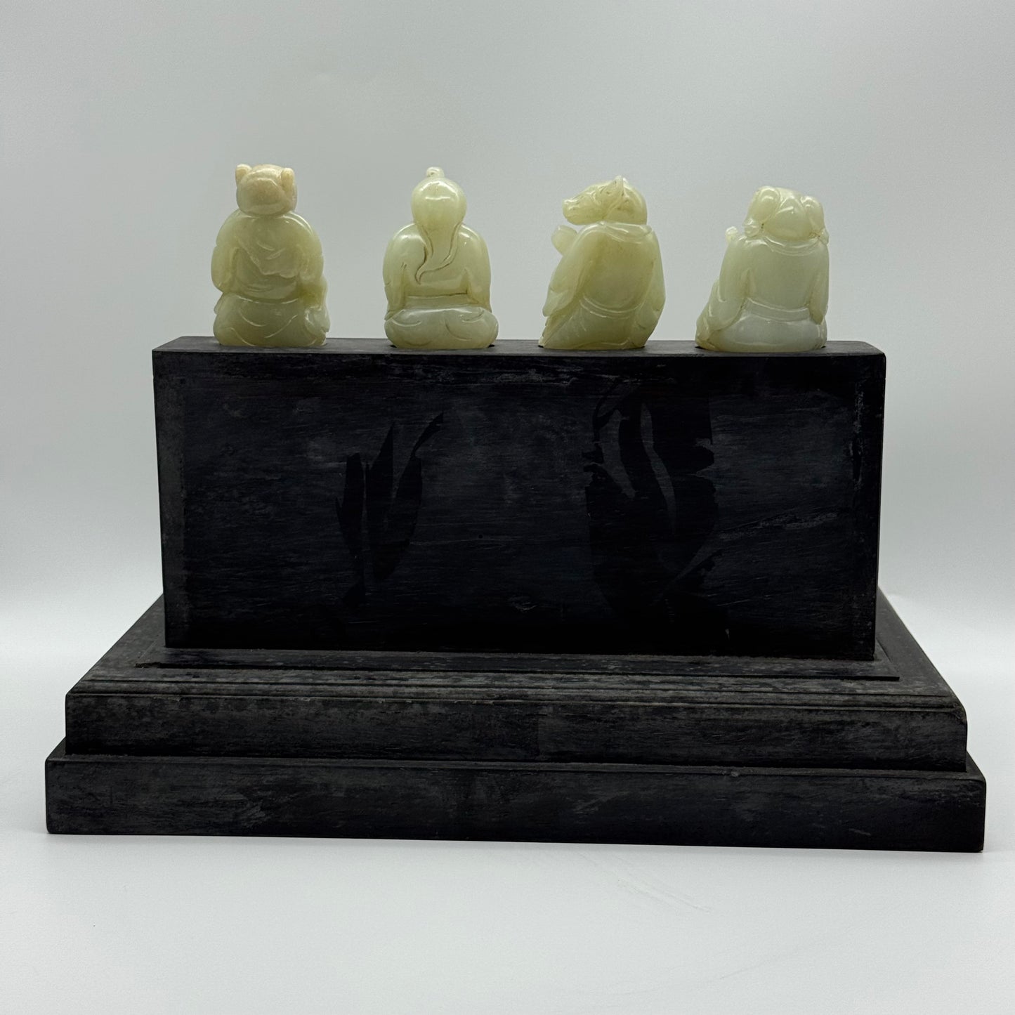 Rare Antique Natural Nephrite 12 Zodiac each about 164.5g H69.6 by L47.6 by B36.4mm Total 5,475g H26.4 by L33.5 by B26.0mm