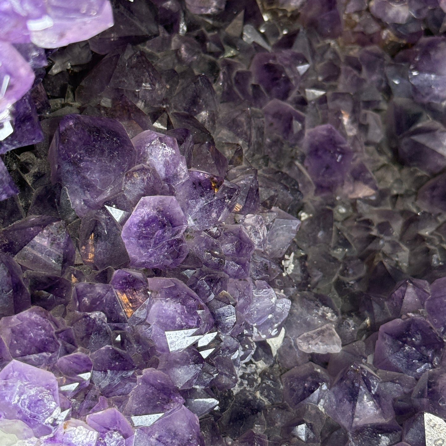 Natural Brazil Triangular Shape Amethyst Cacoxenite Cave 460.0 by 260.0 by 500.0mm
