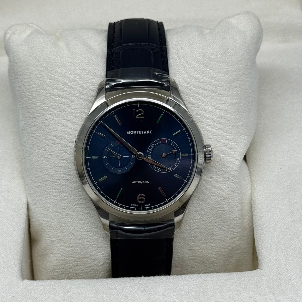 Montblanc Brand New Heritage Chronométrie Twincounter Date in blue Apr 2021