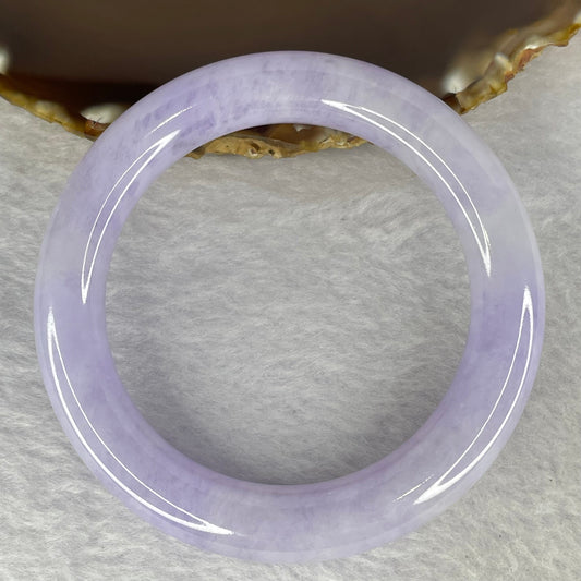 Rare High End Type A Translucent Full Intense Bright Lavender Jadeite Bangle 罕见高端 A 货全紫翡翠手镯 75.29g 371.41 cts Inner Diameter 57.20mm External Diameter 80.00mm 11.8 by 11.2mm (Perfect) with NGI Cert No. 16811701