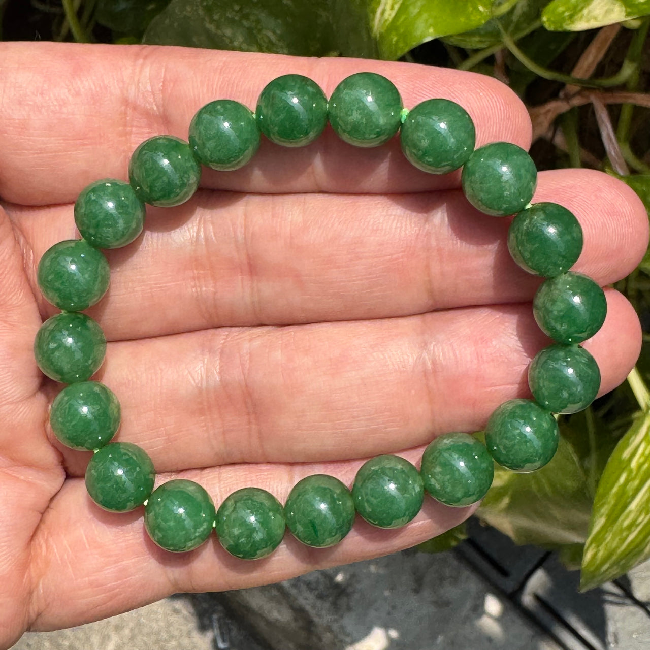 Imperial NGI Certified Rare High-Quality Type A Full Green Jadeite Beads Bracelet (29.76g) – Sovereign "Infinite Abundance" Talisman for Vitality, Financial Mastery, and Absolute Protection 9.6mm 16cm 20 beads
