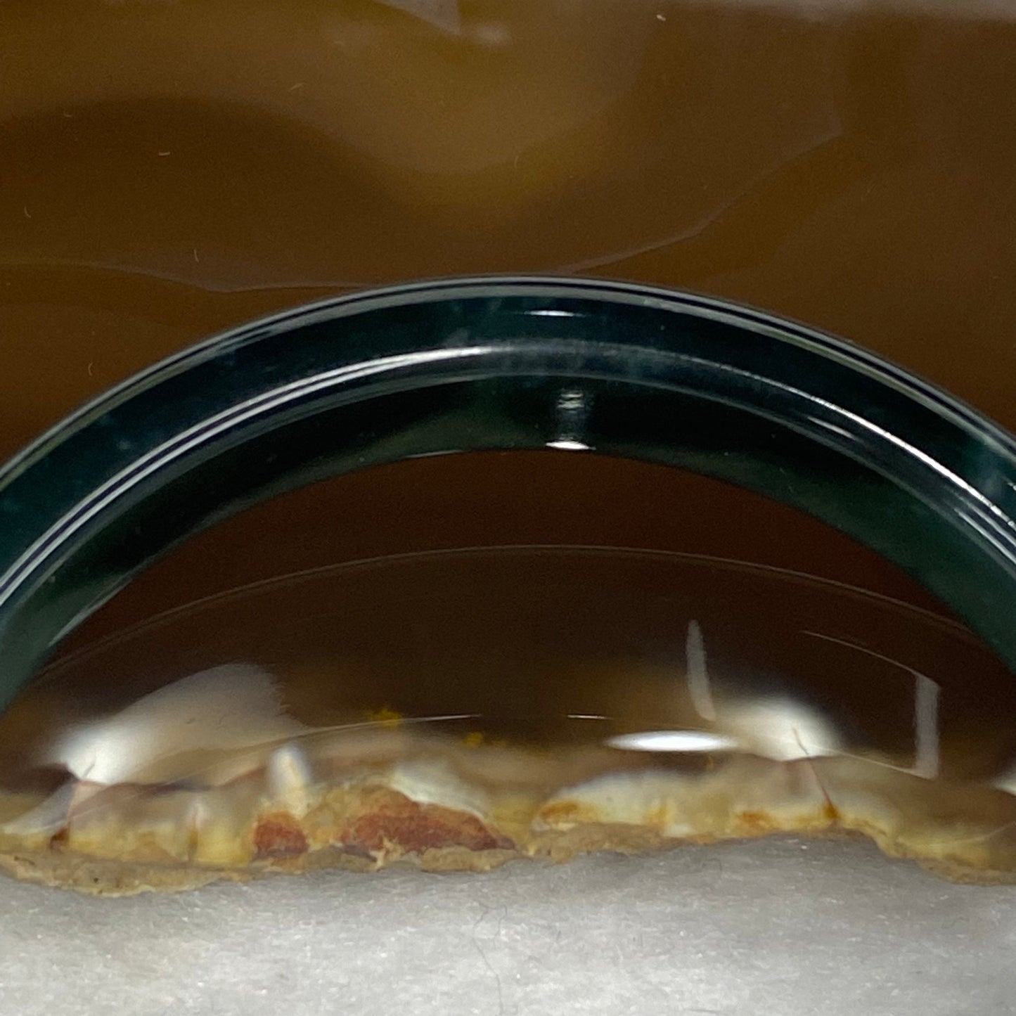 Rare High End ICY Type A Blueish Green Jadeite Bangle 198.38 Cts Inner Dia 57.35mm 10.3 by 7.1mm with NGI cert