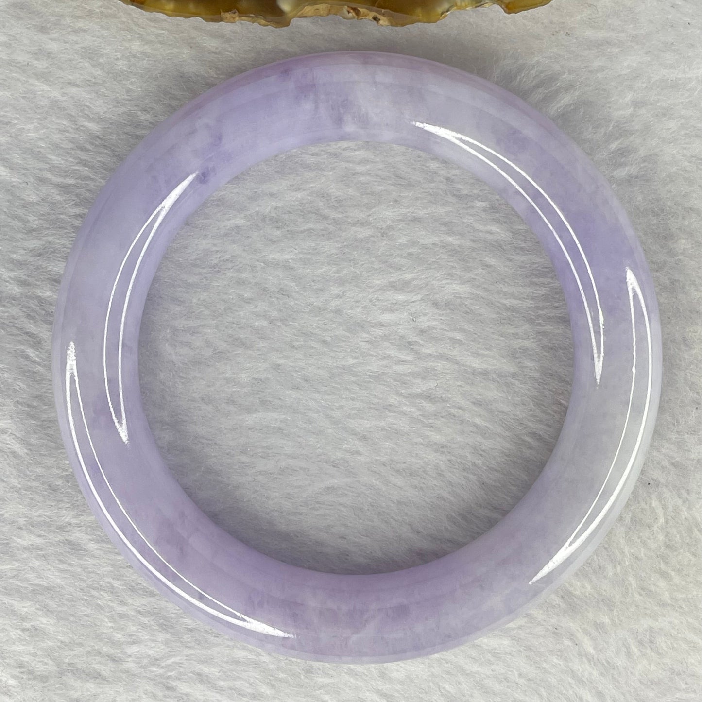 Rare High End Type A Translucent Full Intense Bright Lavender Jadeite Bangle 罕见高端 A 货全紫翡翠手镯 75.29g 371.41 cts Inner Diameter 57.20mm External Diameter 80.00mm 11.8 by 11.2mm (Perfect) with NGI Cert No. 16811701