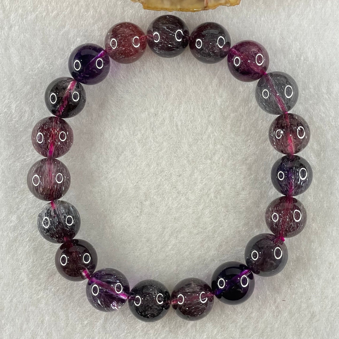 Very Very Good Natural Blackcurrant Super 7 Beads Bracelet 31.97g 17cm 10.8mm 19 Beads