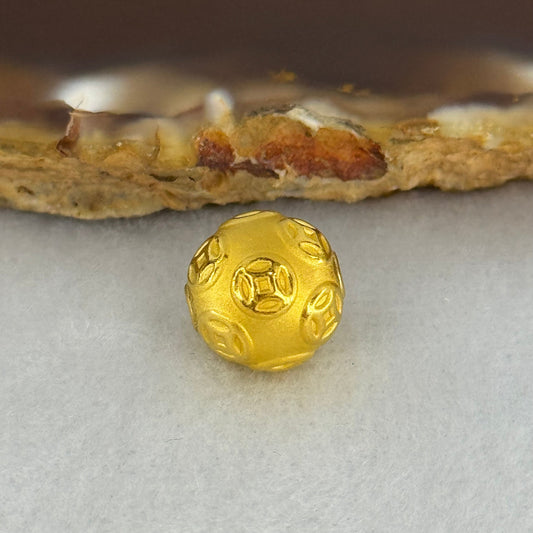 9999 24K Ancient Coins Design Gold Ball 10.0mm 0.96g