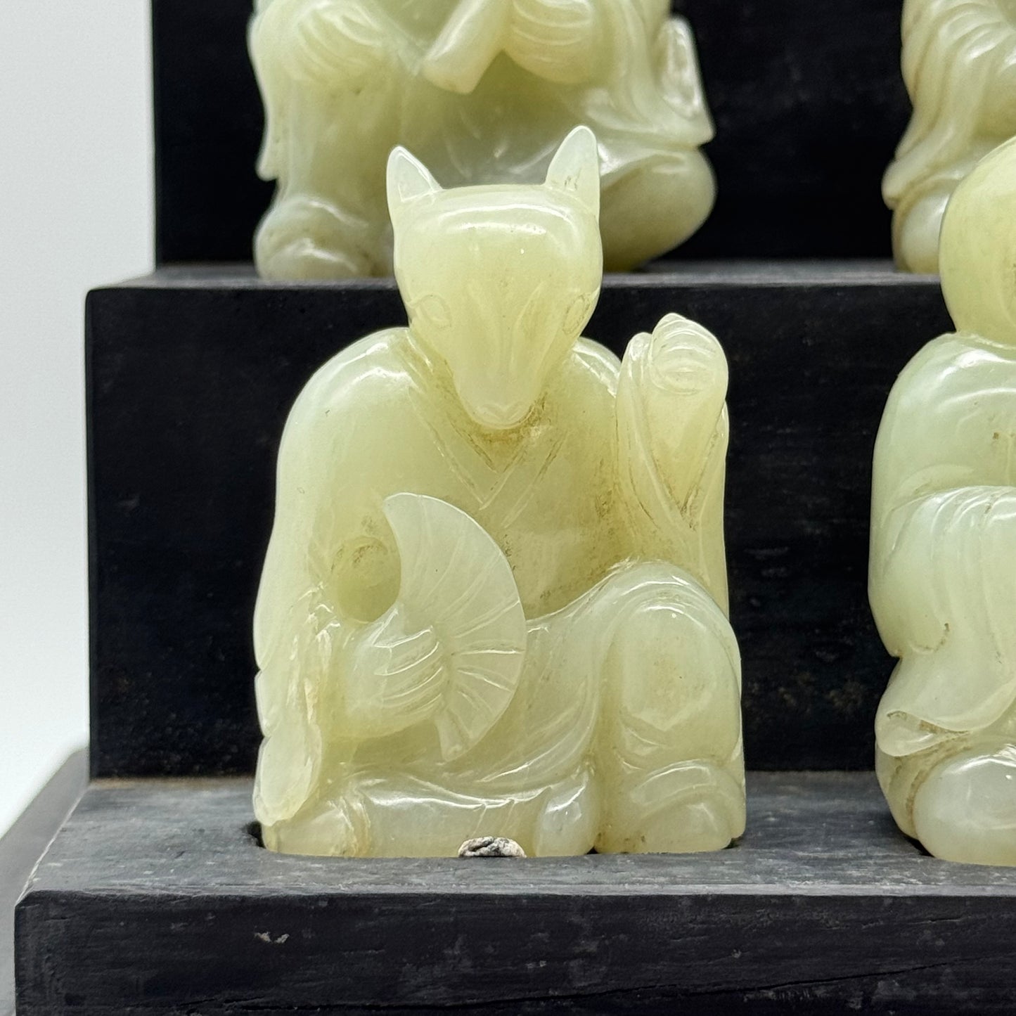 Rare Antique Natural Nephrite 12 Zodiac each about 164.5g H69.6 by L47.6 by B36.4mm Total 5,475g H26.4 by L33.5 by B26.0mm