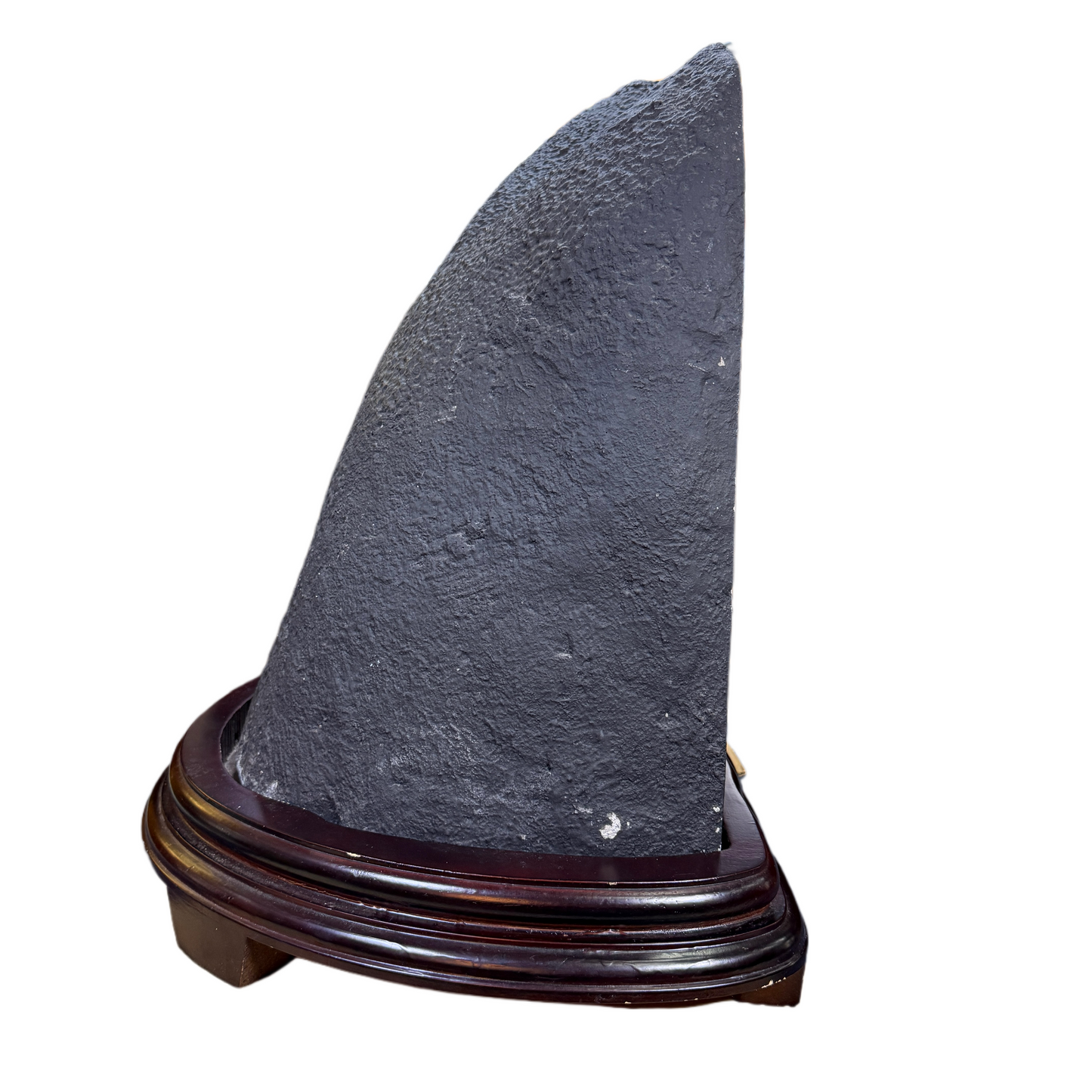 Natural Brazil Double Mountain Shape Amethyst Cave with Wooden Stand Display 51.060,0g 530.0 by 400.0 by 545.0mm