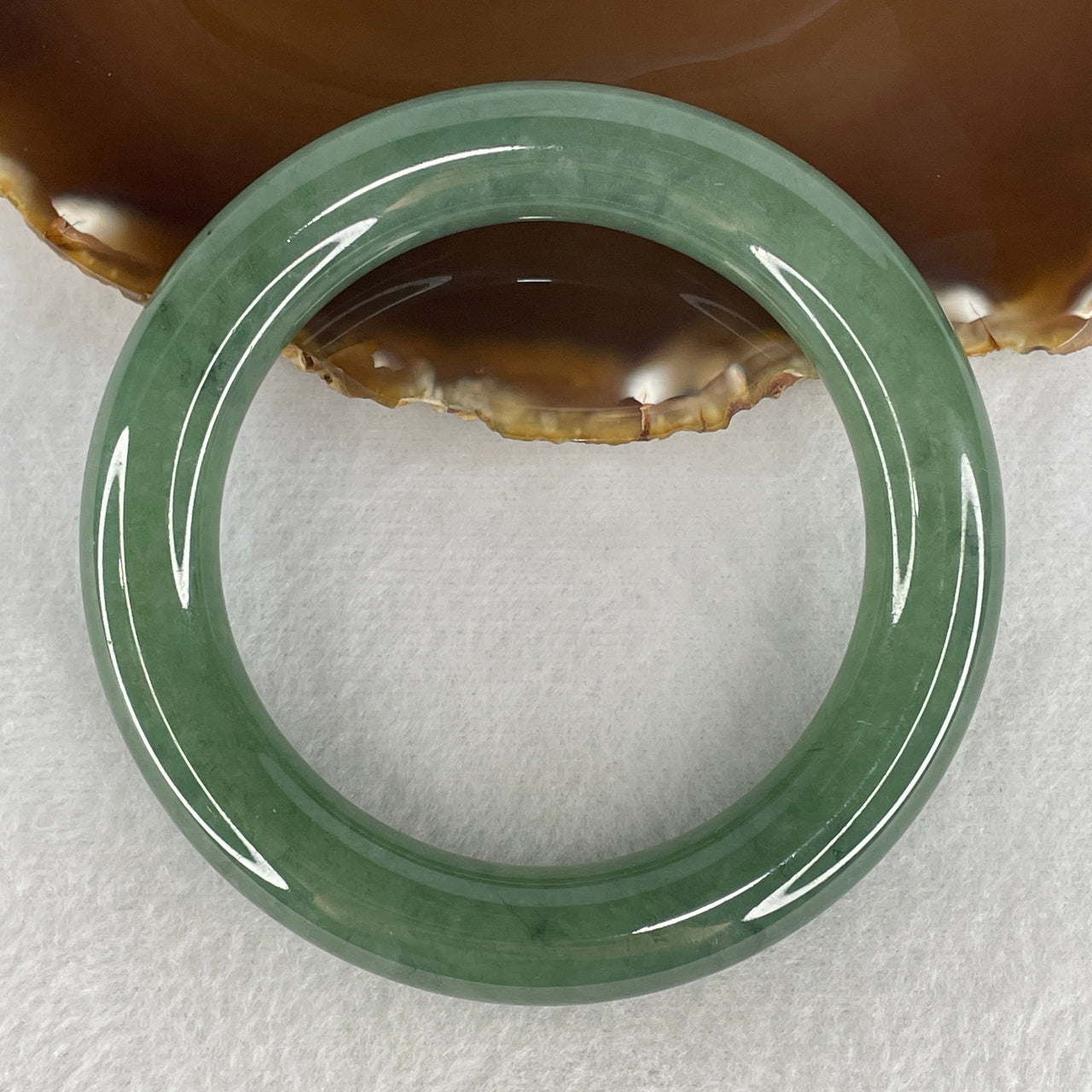 Investment Grade Type A Full Green Jadeite Large Bangle | Rare 109.57g Statement Piece, 61.8mm Inner Diameter