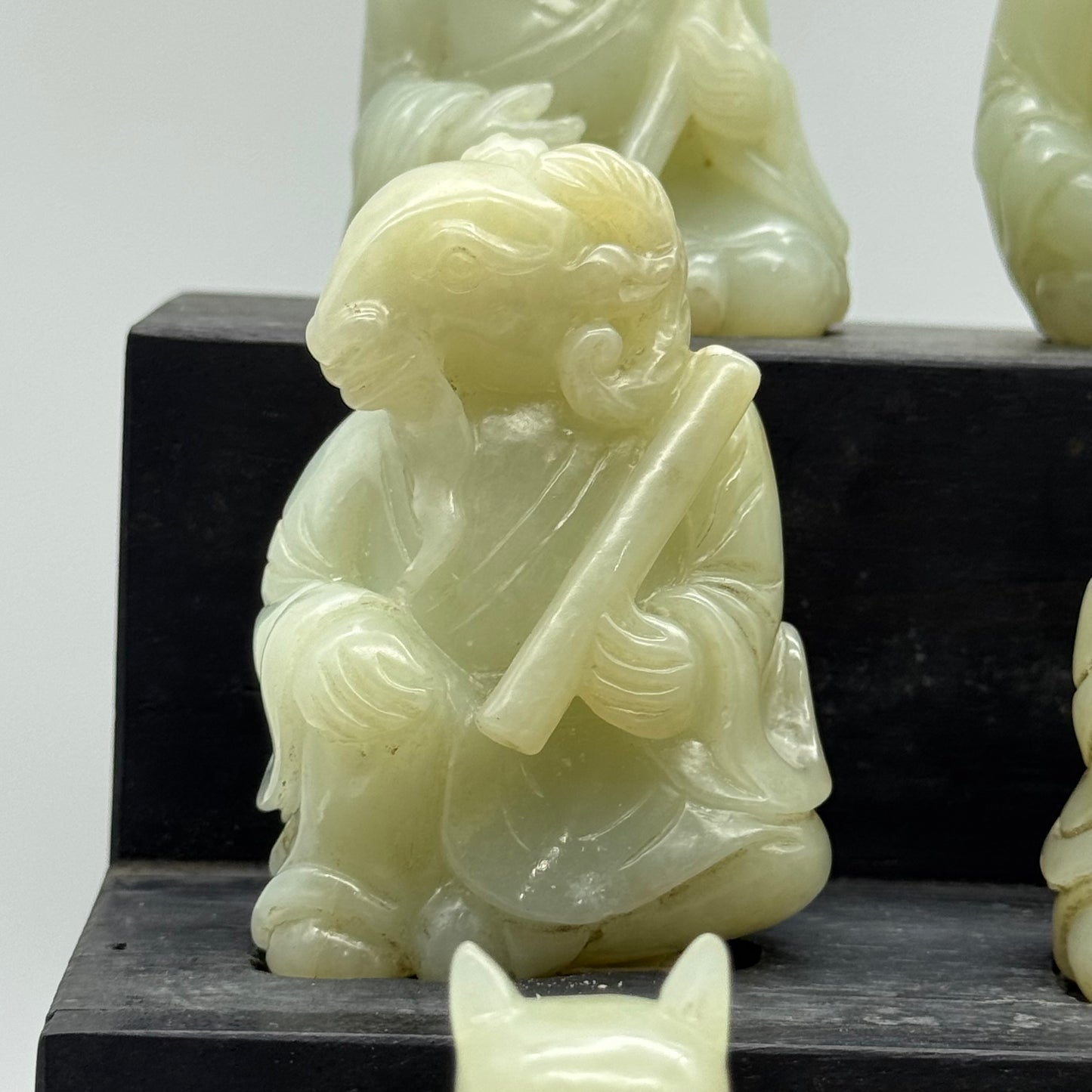 Rare Antique Natural Nephrite 12 Zodiac each about 164.5g H69.6 by L47.6 by B36.4mm Total 5,475g H26.4 by L33.5 by B26.0mm