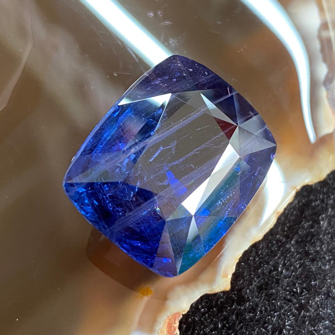 Very Rare and Large Unheated Natural Color Changing Sapphire 53.57ct 23.18 by 18.94 by 11.69mm With GRS and NGI Certificates